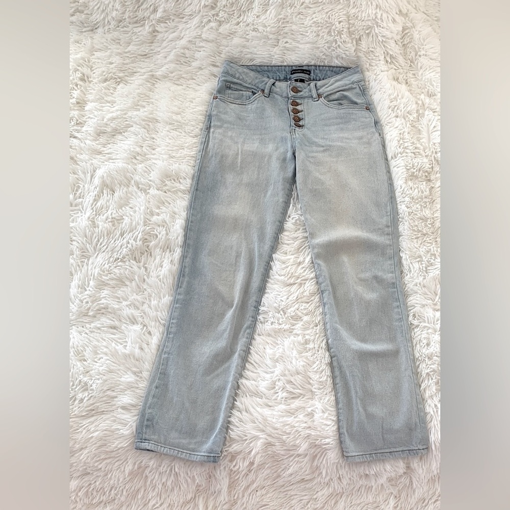 Sincerely Jules Blue Straight Leg Jeans Classic Style